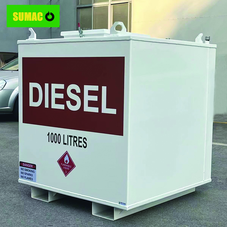 What is installation procedure of vertical waste oil liquid storage tank