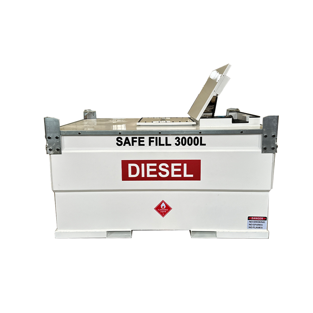 How are the welds of a double wall fuel tank tested using non-destructive testing