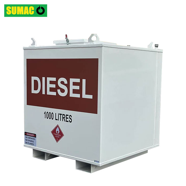 What materials are portable diesel tanks typically made of