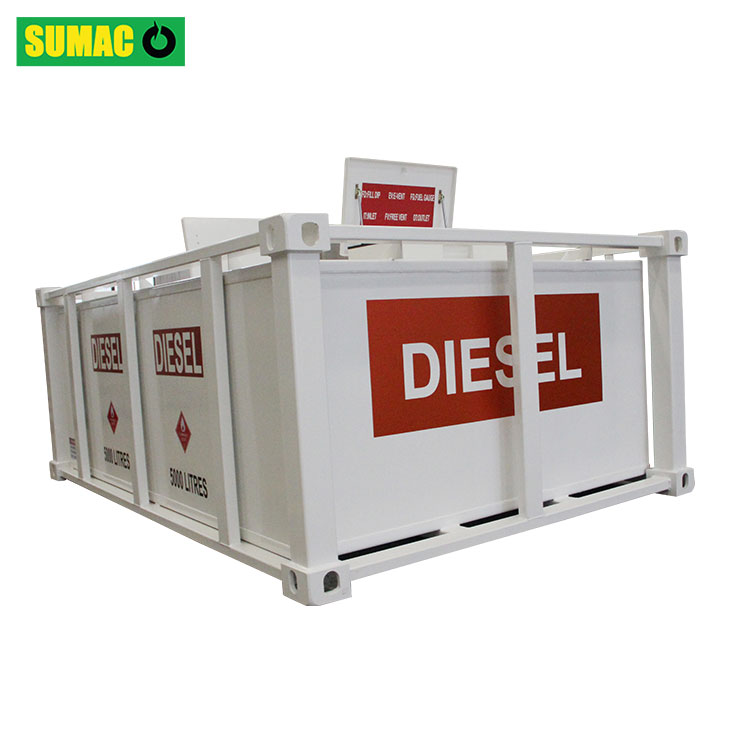 How can water and contaminants be prevented from entering a portable diesel tank