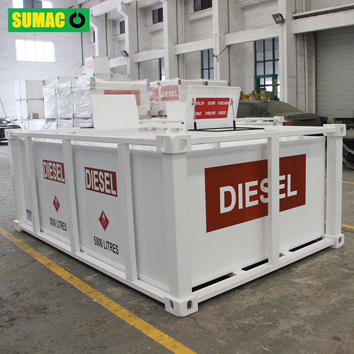 How often should diesel be rotated in a portable diesel tank