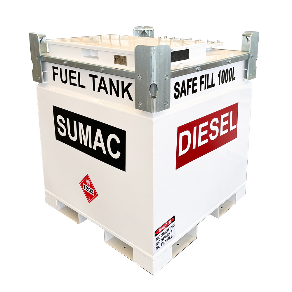 What is the purpose of the breather valve on a diesel storage tank