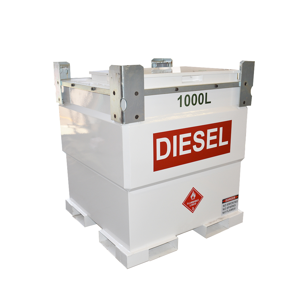 What are the anti-static grounding requirements for diesel storage tanks