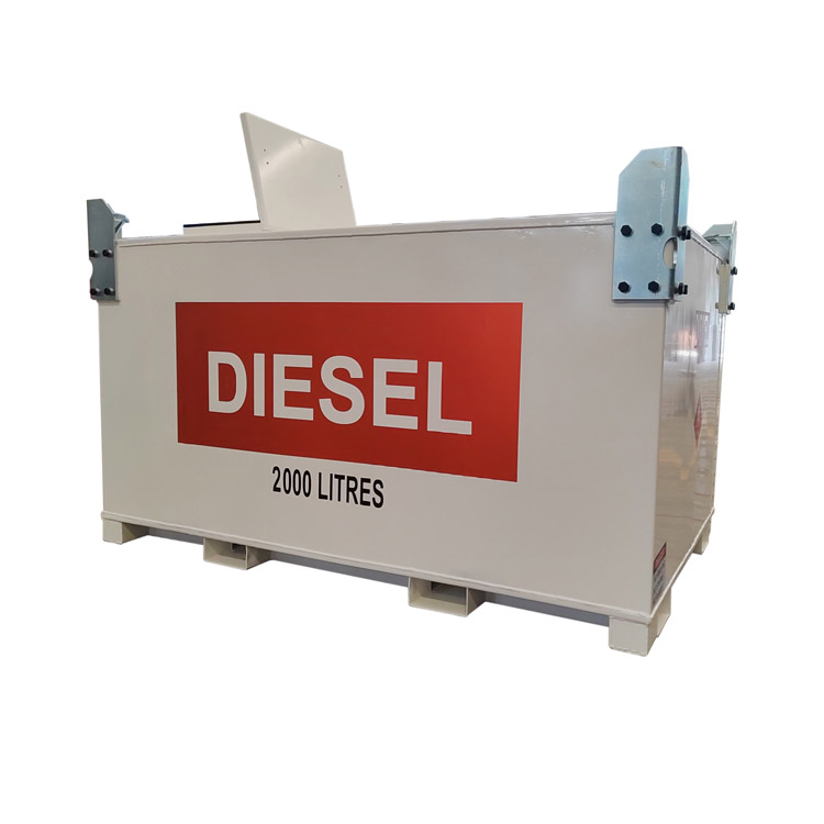How is leakage at the bottom of a diesel storage tank detected