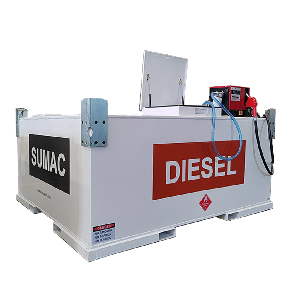 How do I clean a portable diesel tank