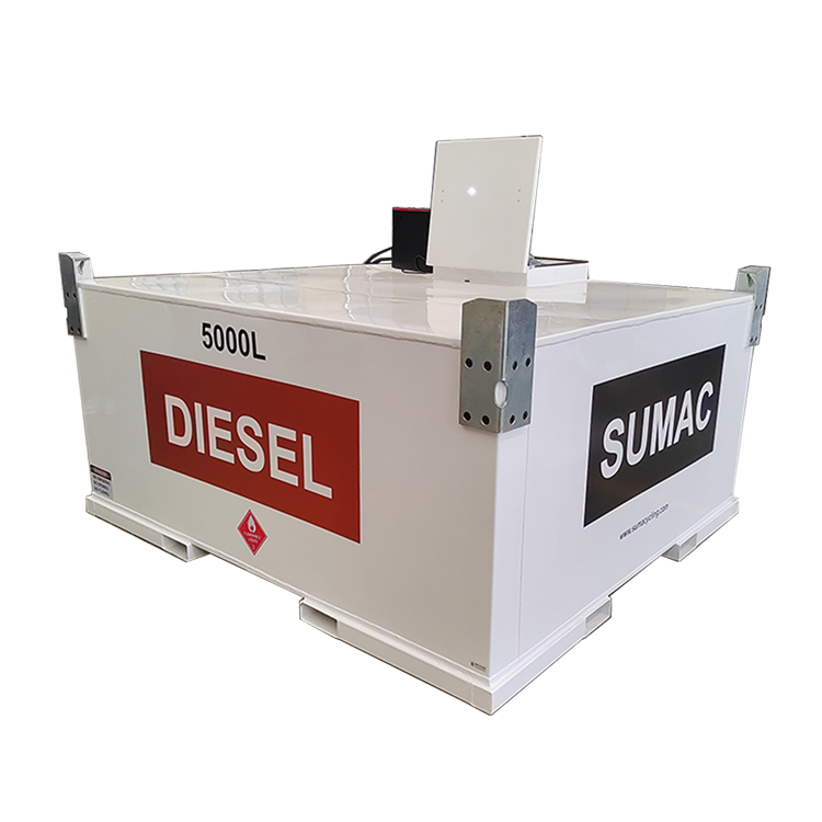 How do portable diesel tanks prevent static electricity