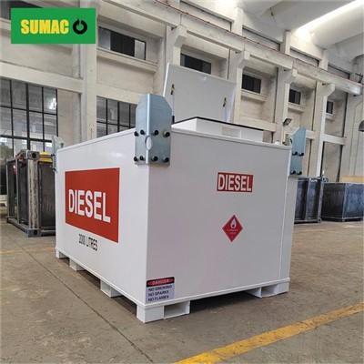 Double Wall Steel Bunded 2000 Liter Diesel Tank