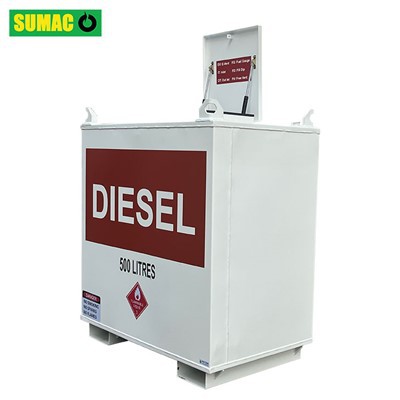 Double Walled Steel Bunded 500L Fuel Diesel Tank