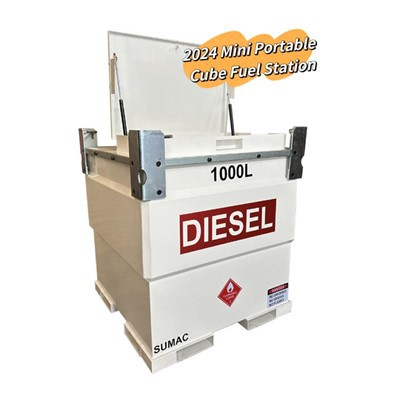 Portable Fuel Mobile Gasoline Diesel Oil Ibc Tank With Pump