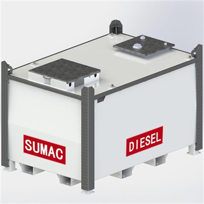 SUMAC 2000l Fuel Diesel 1000l Portable Transcube Mobile Double Wall Oil Tank Chemical Storage Equipment Gas Tank With Pump Kit