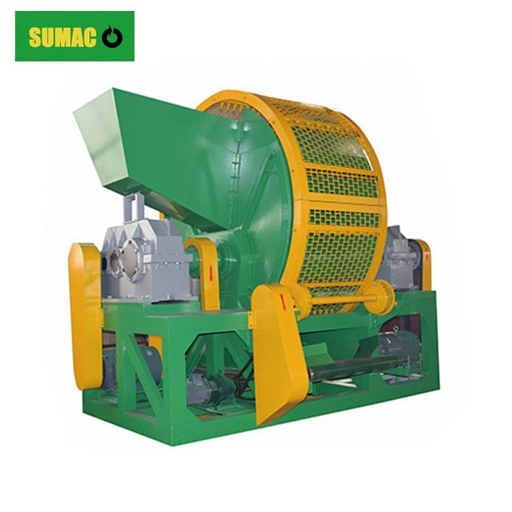 Double Shaft Tire Shredder Tyre Recycling Plant